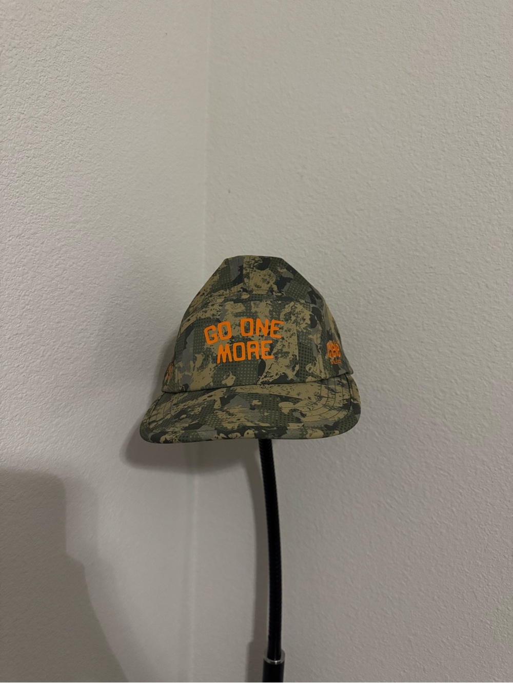 Camo 'Do One More' Cap with Orange Logo - Picture 3 of 3